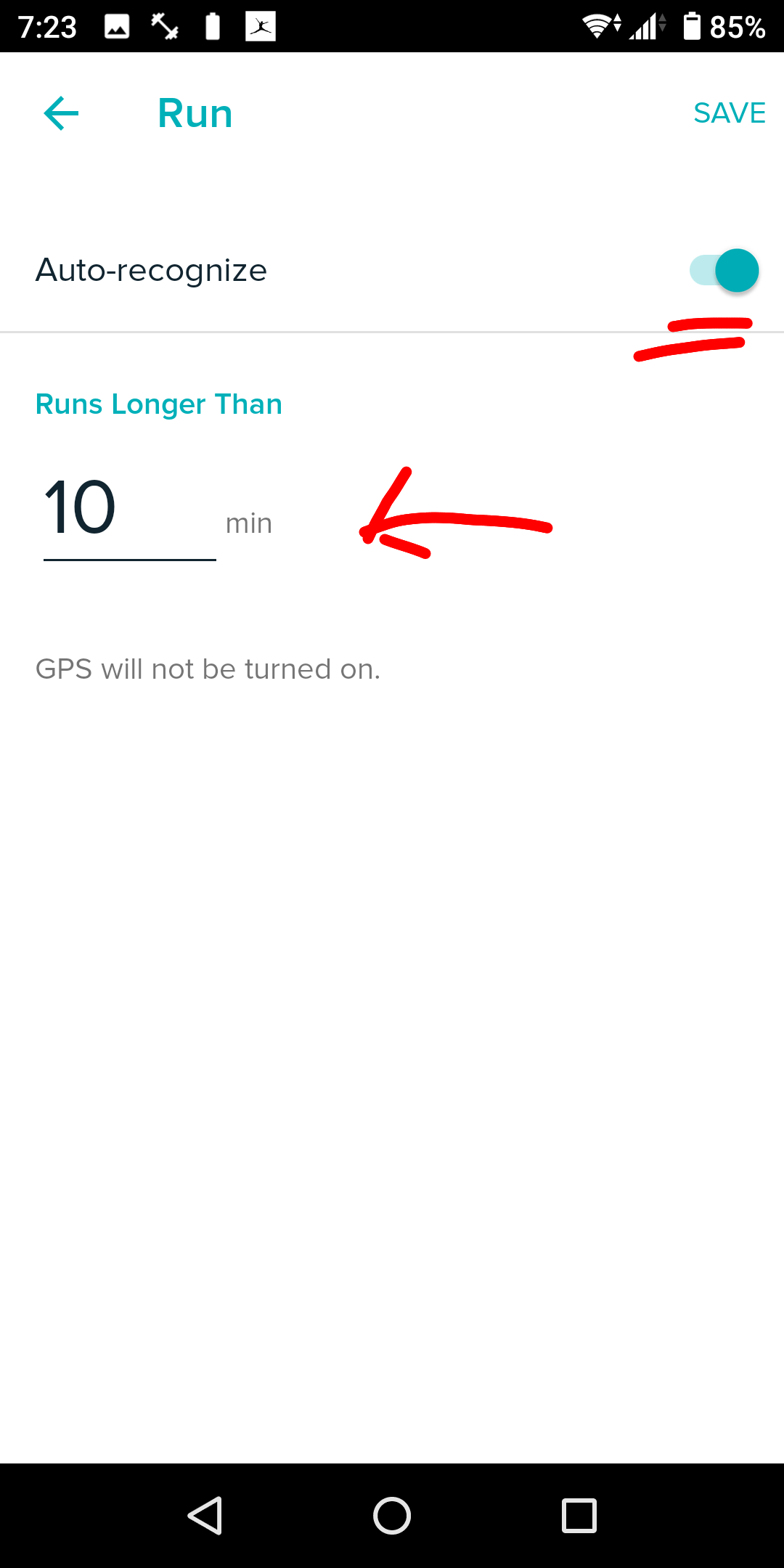 connected gps is running fitbit charge 3