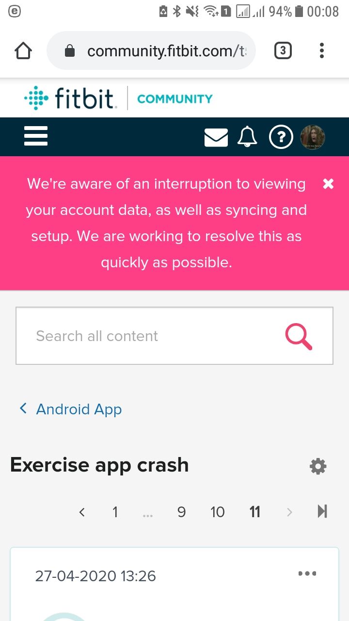 fitbit not logging steps