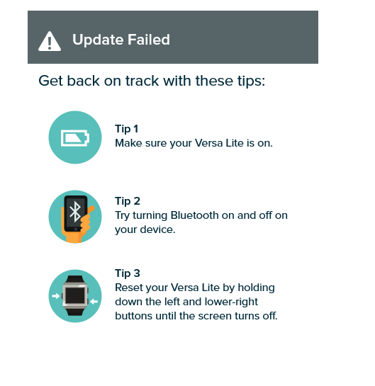 data not cleared fitbit versa lite