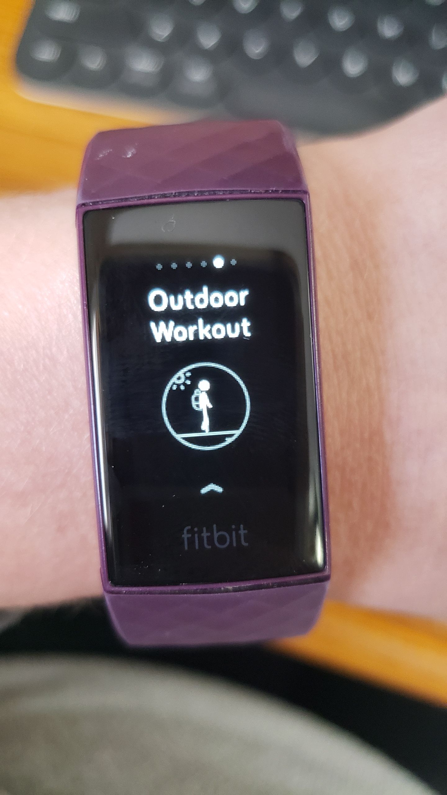 fitbit outdoor workout