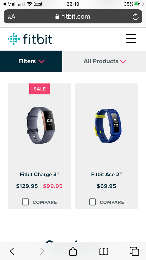 Fitbit charge 3 online for sale near me