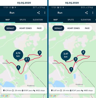 Fitbit track cheap running route