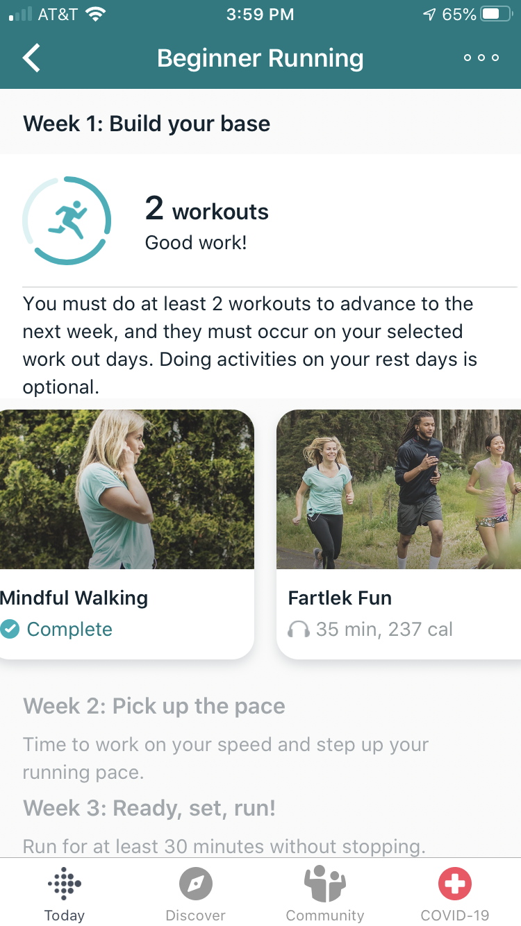 Fitbit beginner running program new arrivals