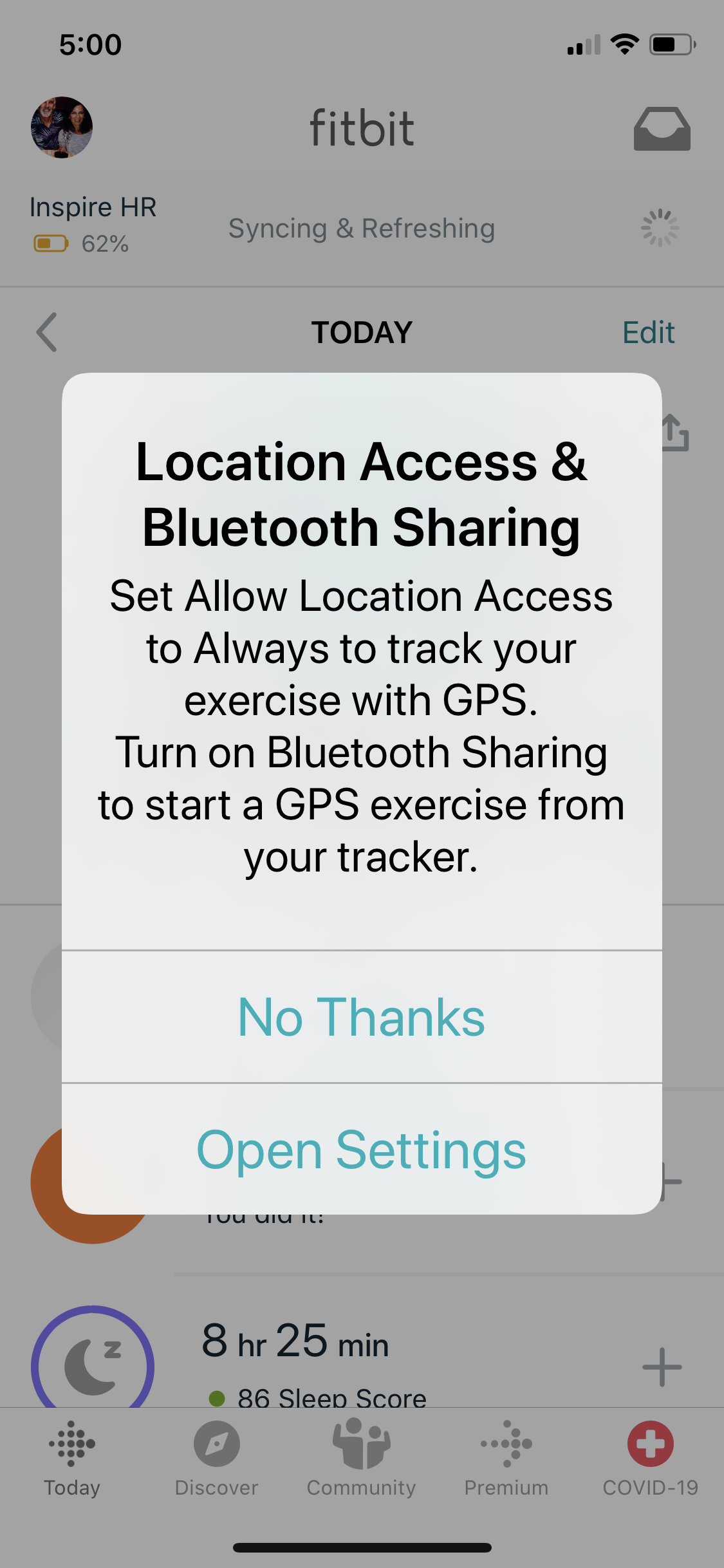 can fitbit track location