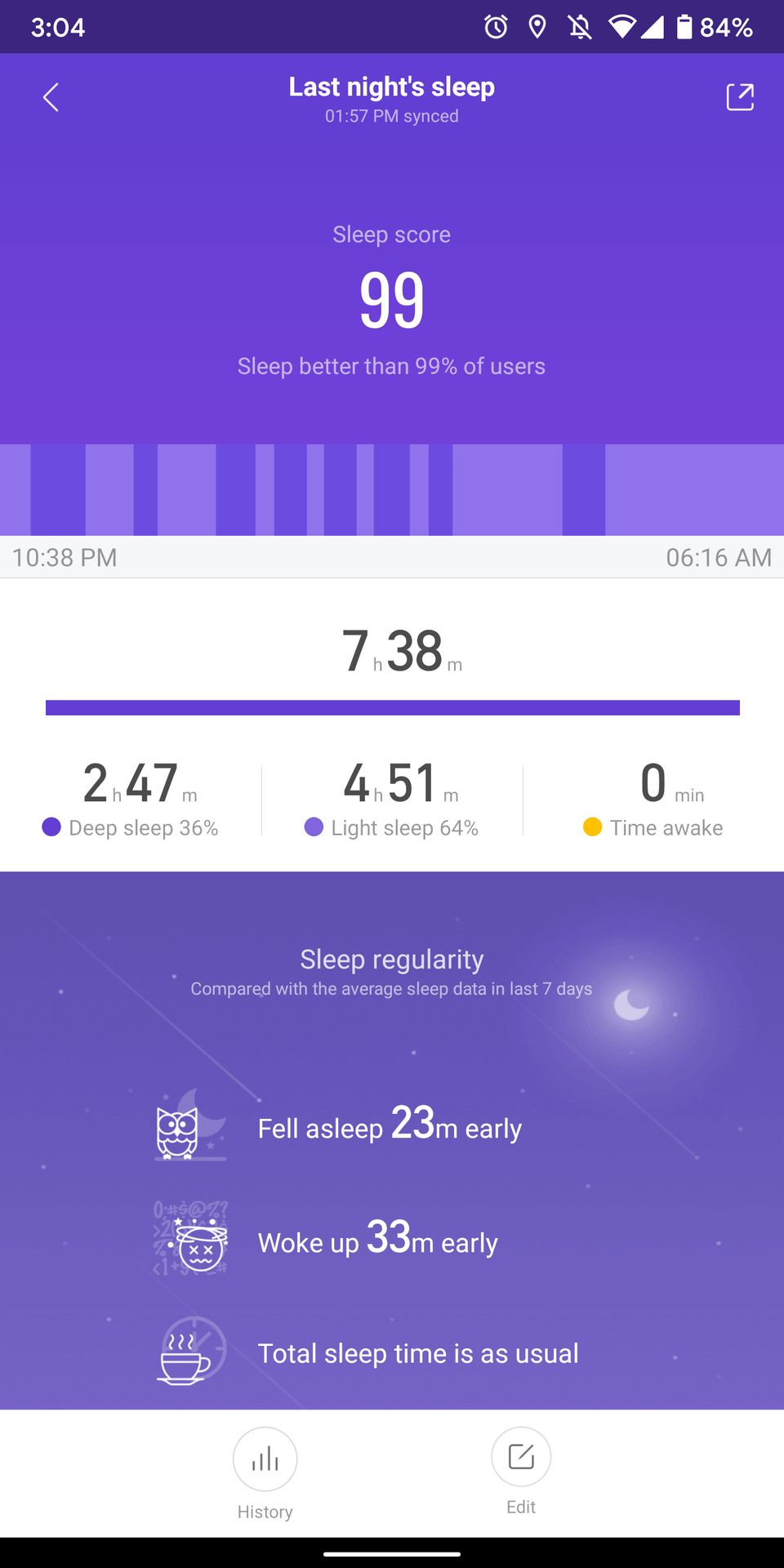fitbit charge 3 sleep score