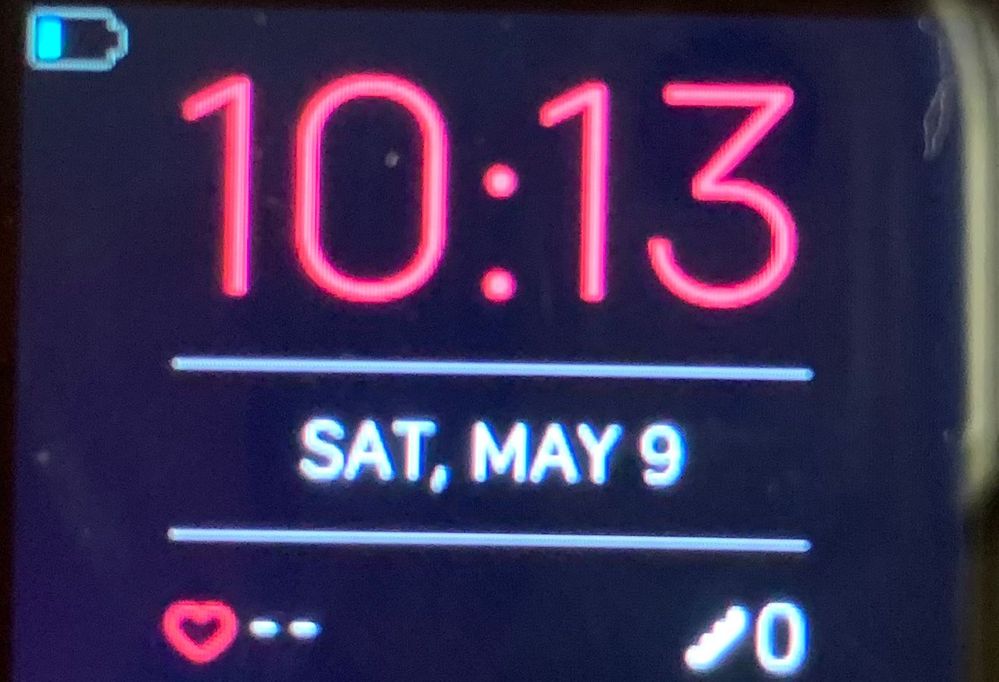 This is my Blaze screen up close