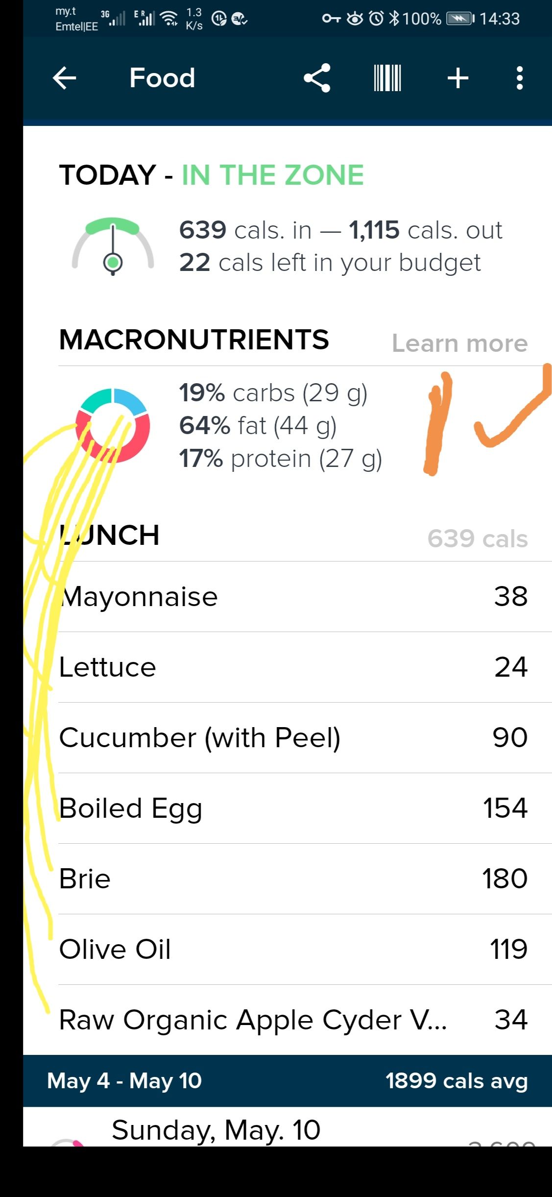 APP Suggestion Breakdown of macros in food list p... Fitbit Community
