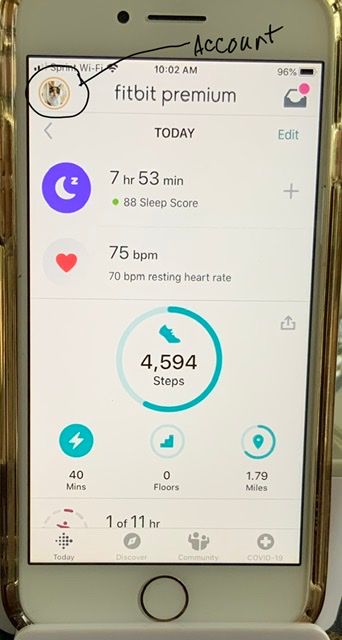 log out of fitbit app
