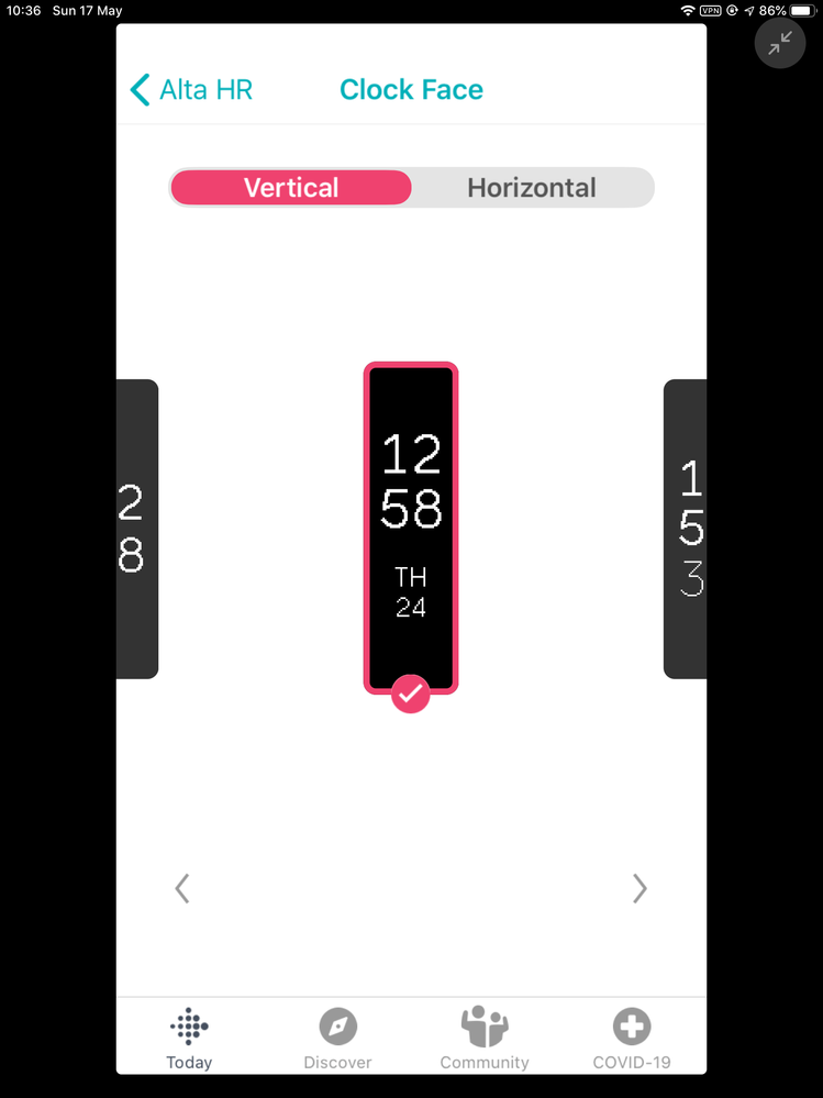 Fitbit hr clock discount faces