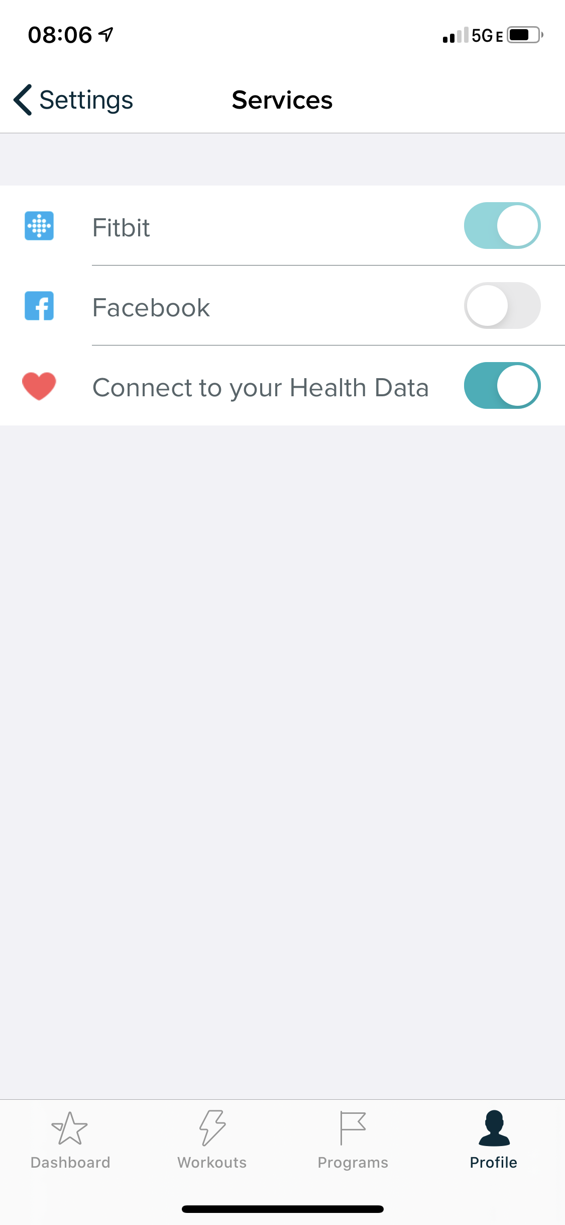 connect fitbit to health