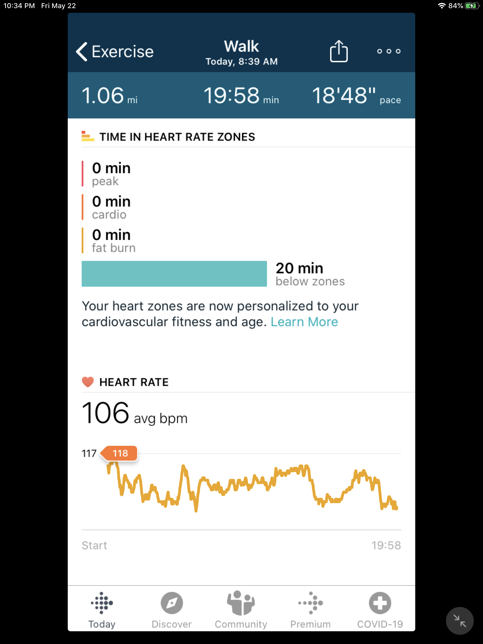 fitbit exercise zones
