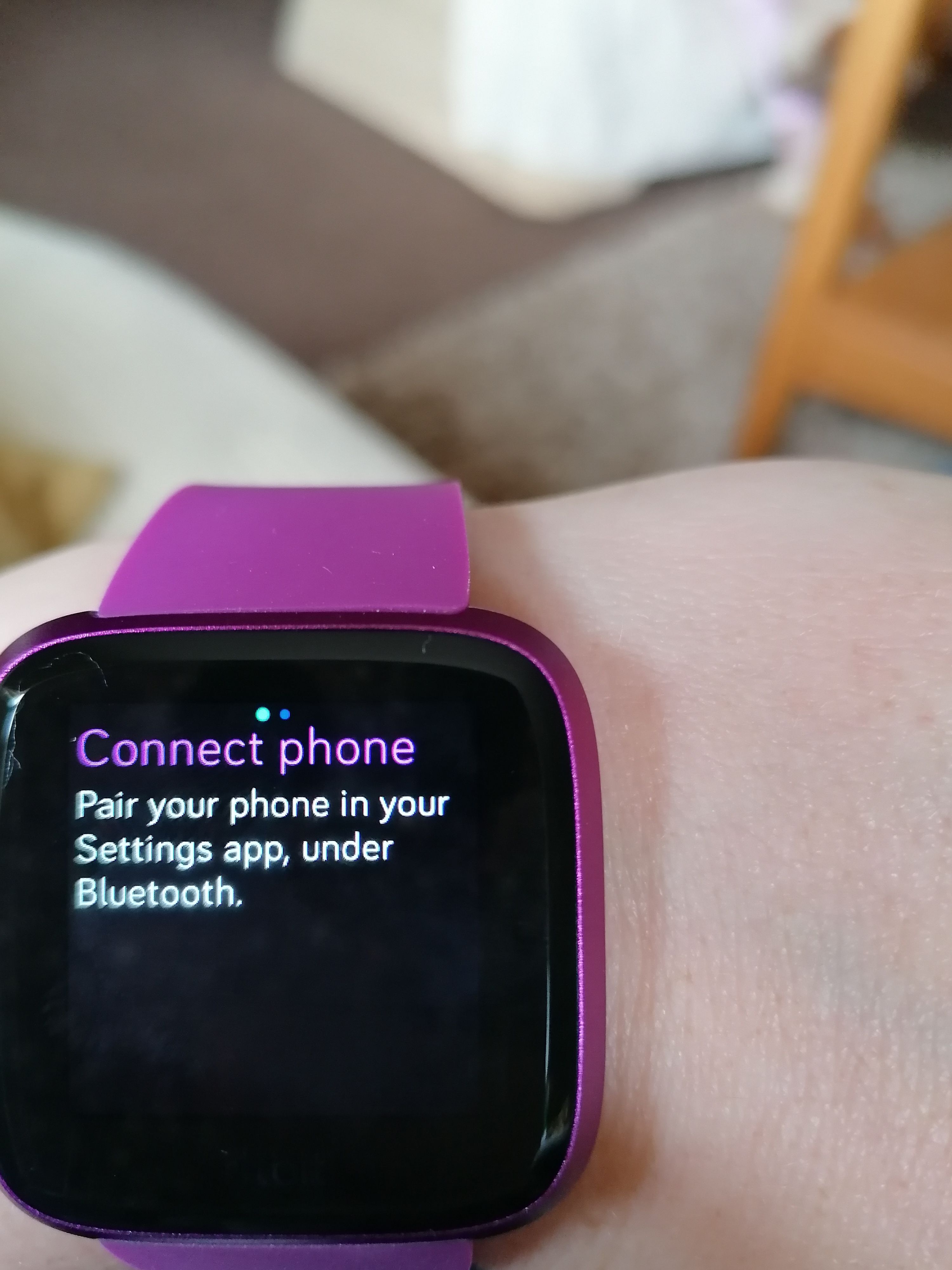 Fitbit watch connect online to phone