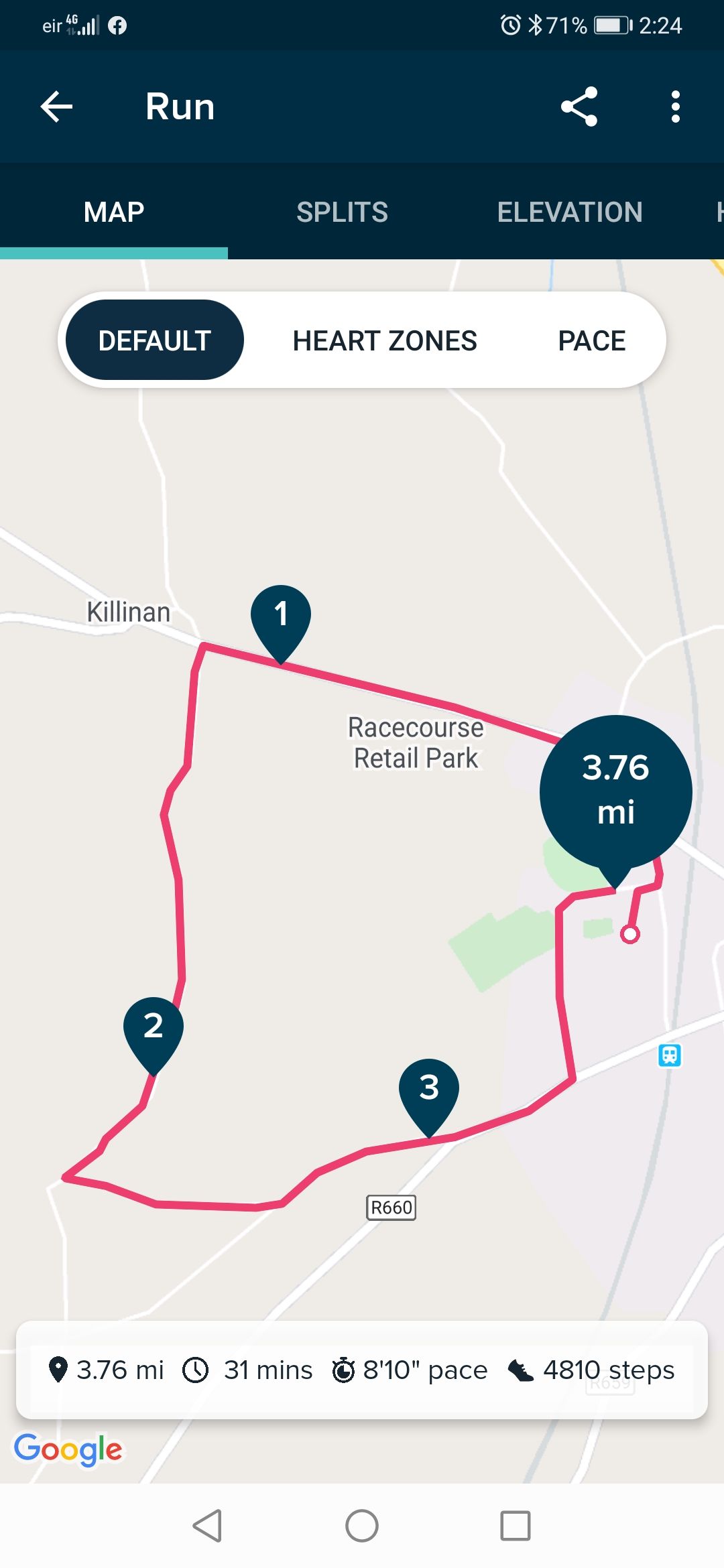 Fitbit ionic clearance map my run