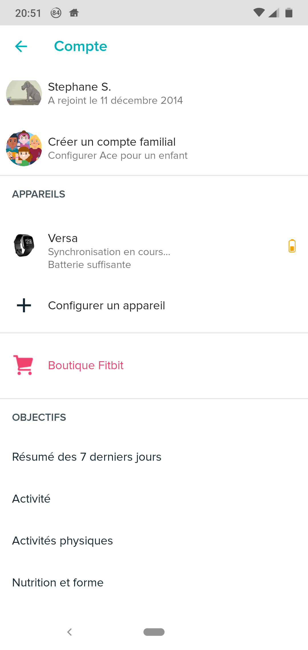 Montre fitbit online bloquée