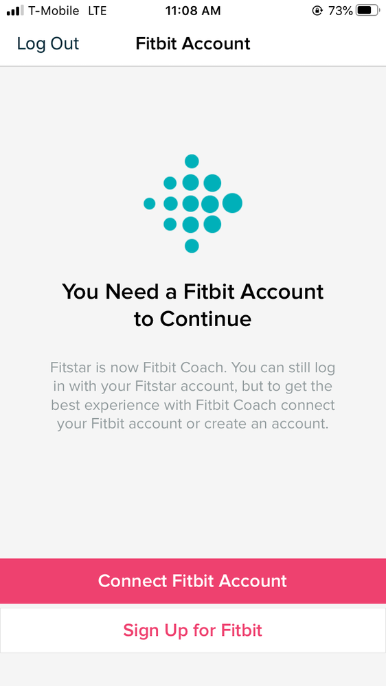 cannot log into fitbit