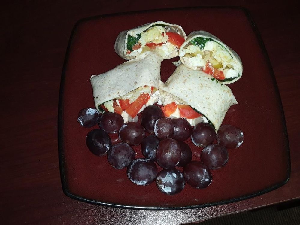 Egg White Veggie Wrap