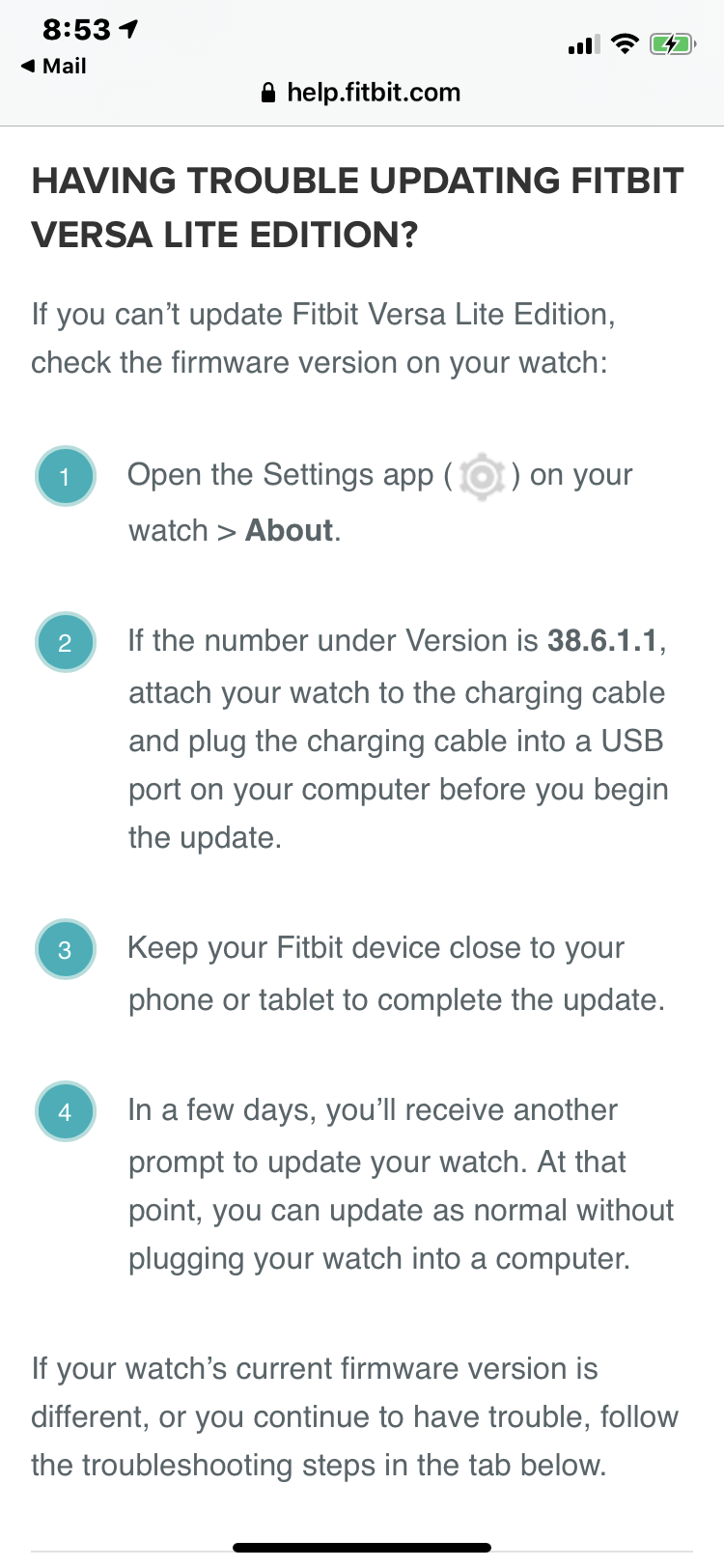 fitbit versa 2 update taking forever