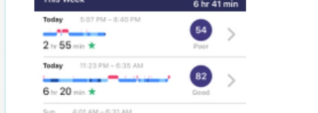 Wrong sleep mode display Fitbit Community