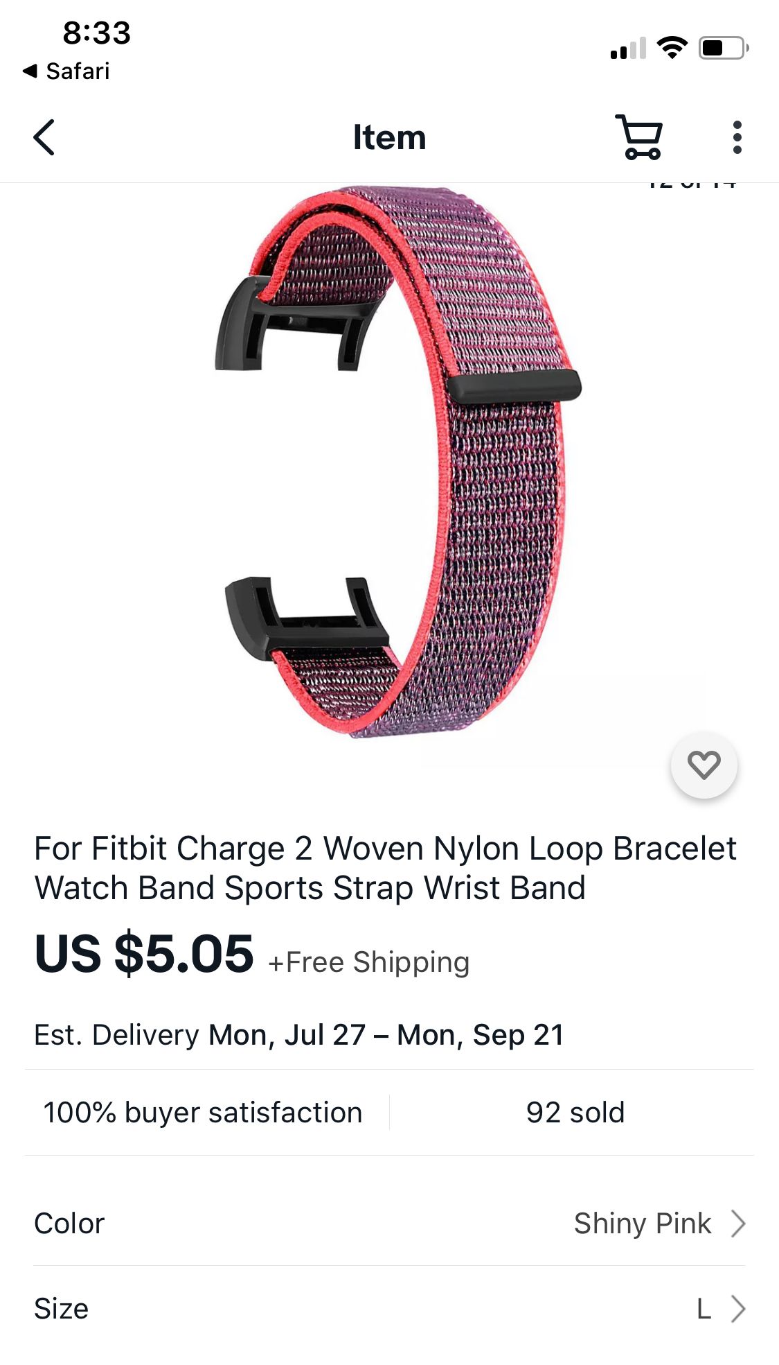 I need a wristband with no metal for Charge 2 Fitbit Community