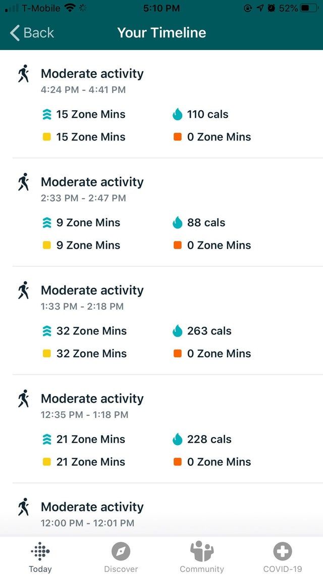 Solved Charge 4 active zone minutes inaccurate Fitbit Community
