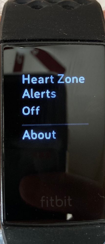 fitbit versa heart rate zone alert