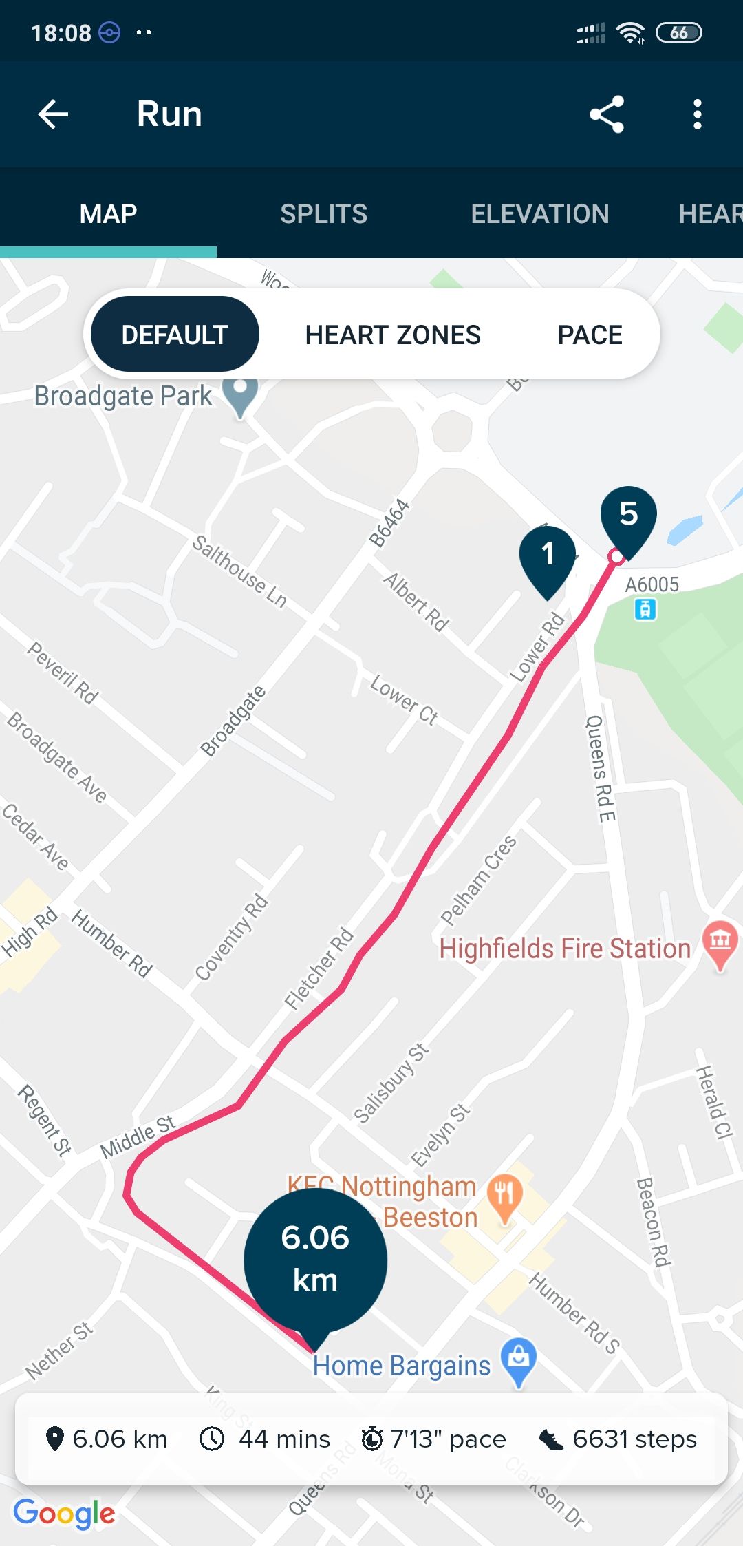 GPS map of activity wrong or Fitbit Community