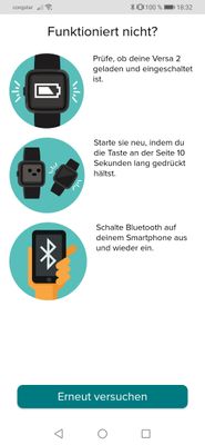 Kopplung nicht m glich Huawei P30 Pro Fitbit Community