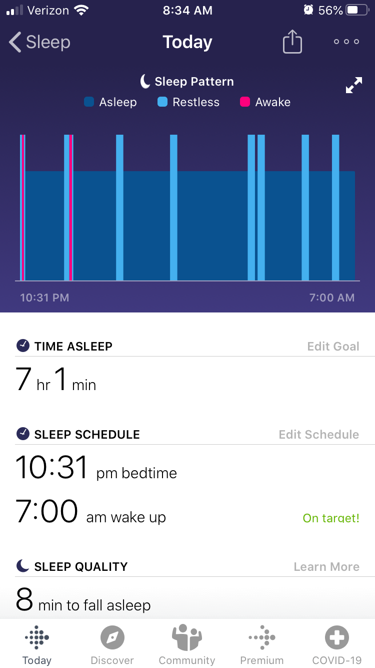 fitbit not showing sleep