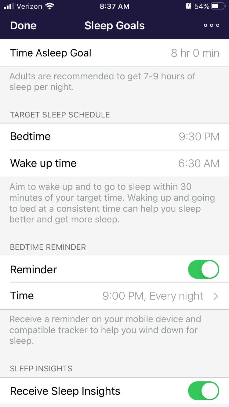 fitbit not showing sleep