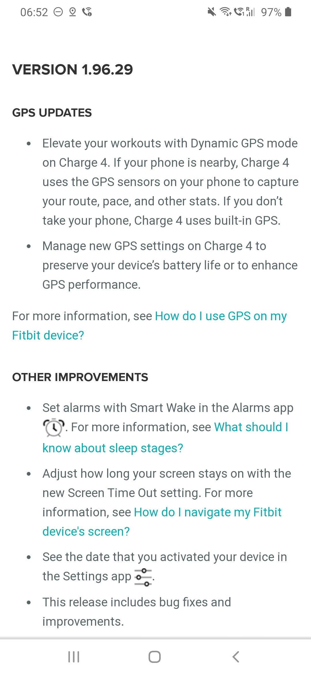 Solved Dynamic GPS on Charge 4 Fitbit Community