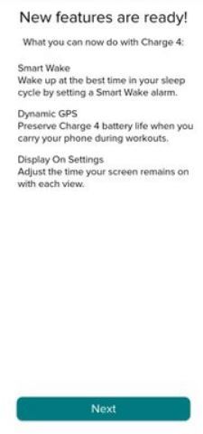 fitbit charge 4 wake screen