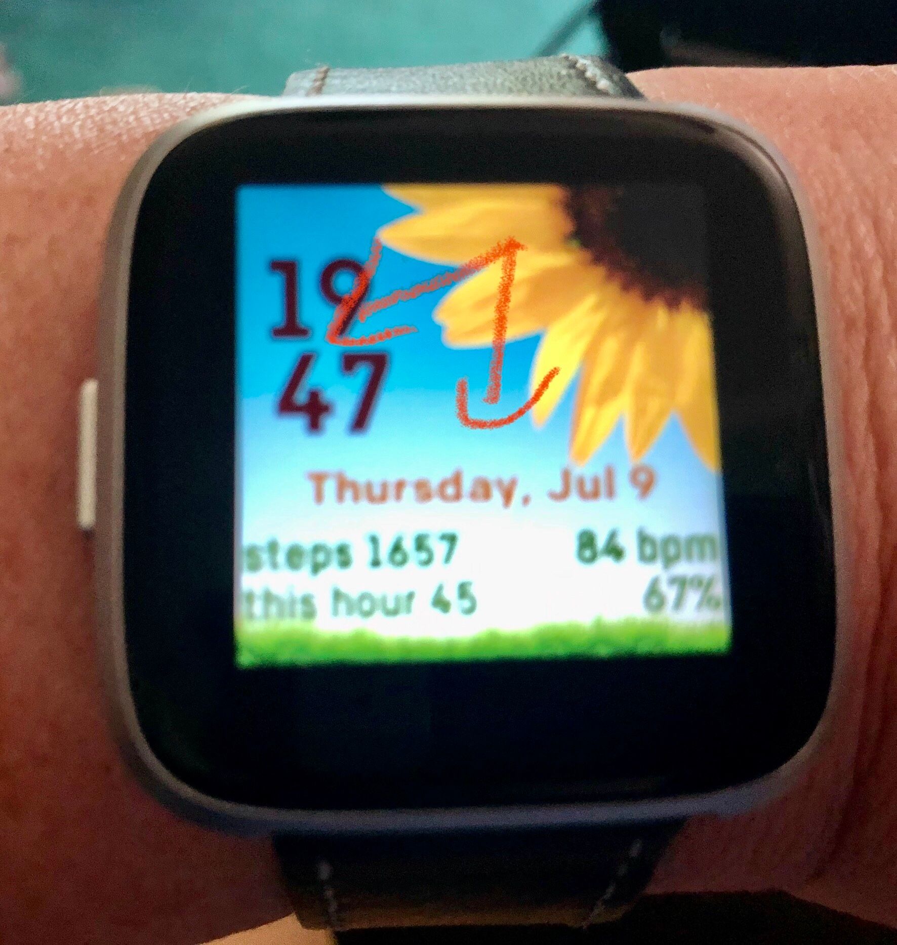 How do i change the online time on my fitbit versa watch