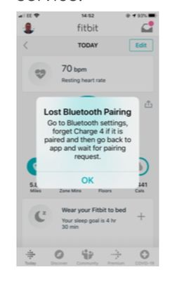 Charge 3 will not connect to bluetooth sale