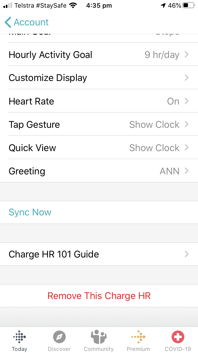 fitbit inspire hr all day sync