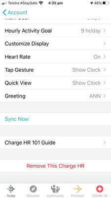 How do I turn on All day sync on my Charge HR Fitbit Community