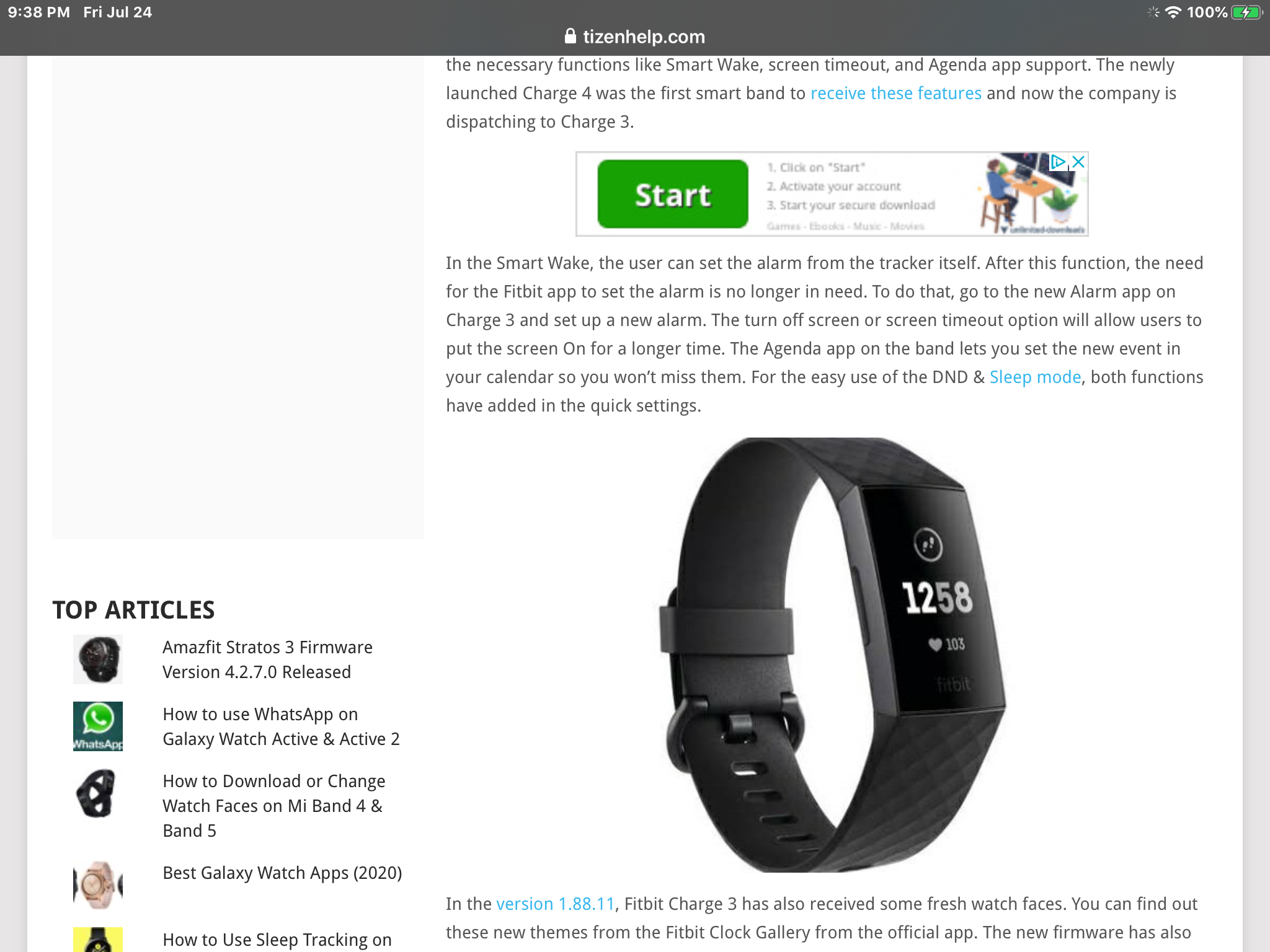 fitbit firmware