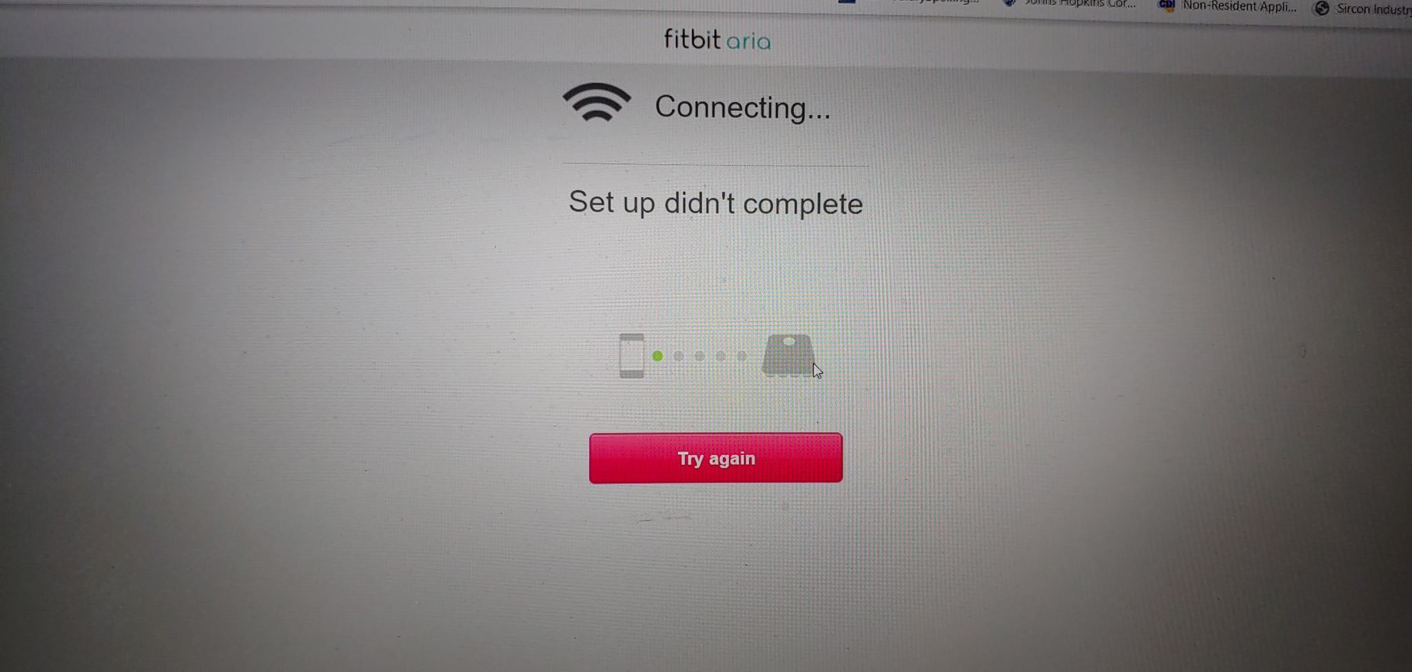 Unable to set up my Aria to a new WiFi network Fitbit Community