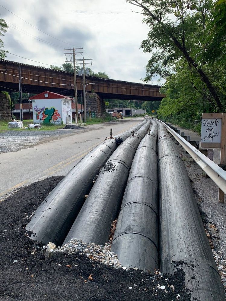 Falls road construction