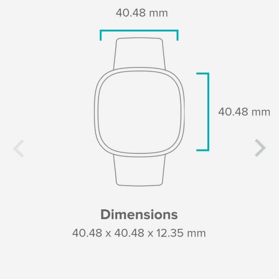 fitbit blaze screen size in mm