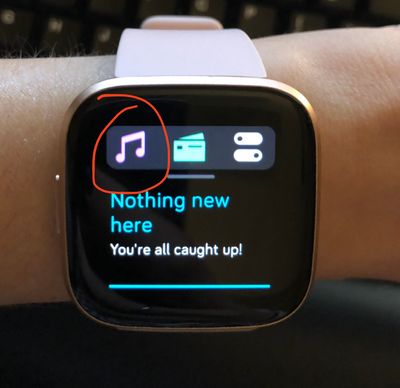 Solved Control Music from wrist Fitbit Community