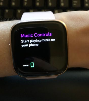 Solved Control Music from wrist Fitbit Community