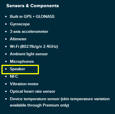 fitbit with speaker
