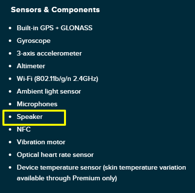 does the fitbit versa 2 have a speaker