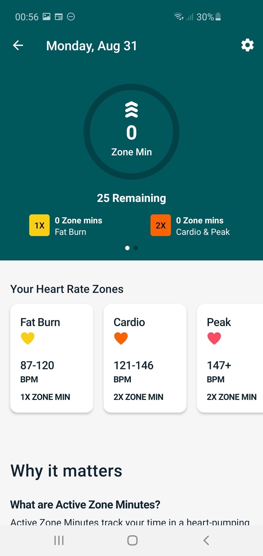 what does active zone minutes mean on fitbit