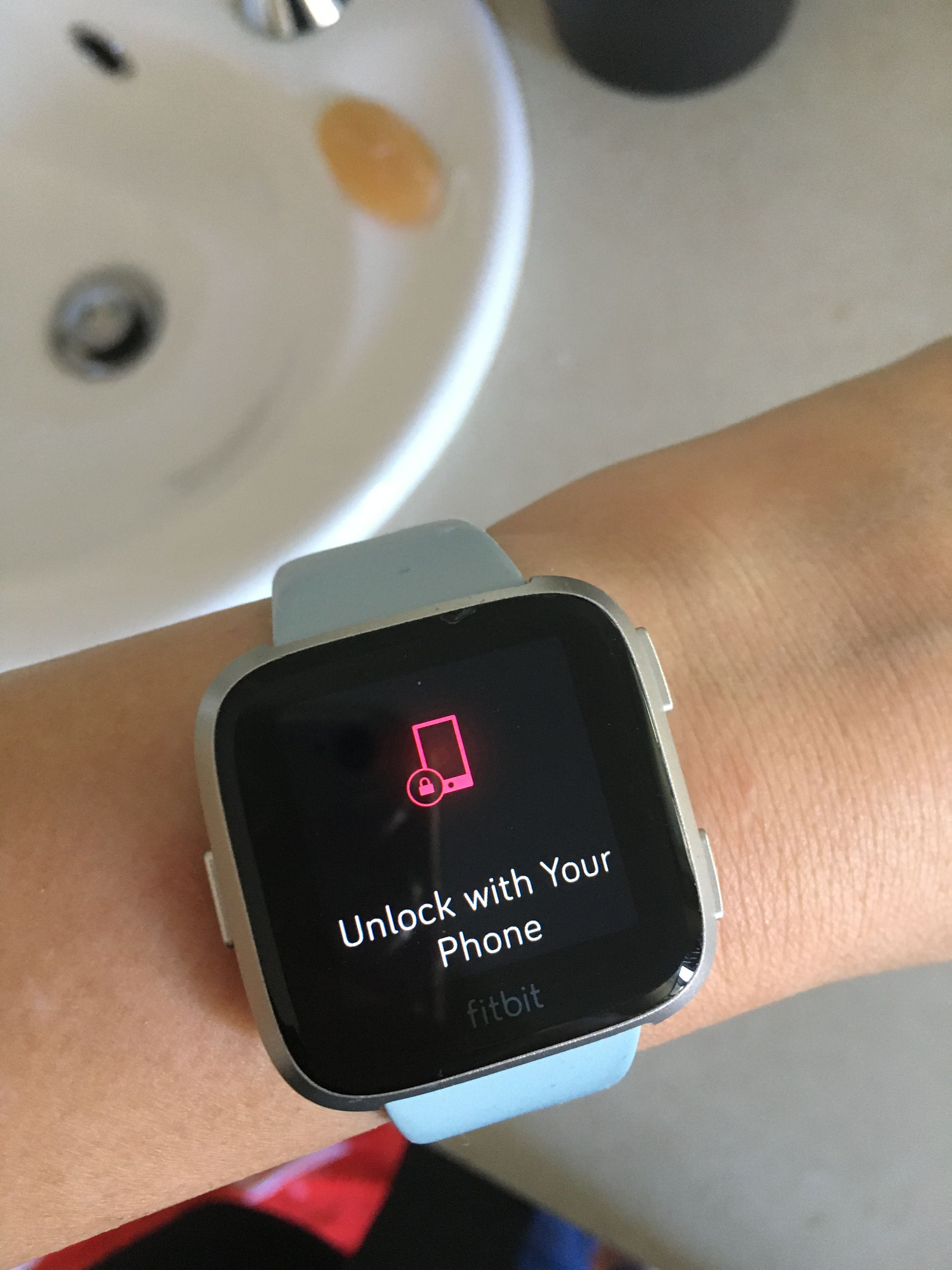 Versa says unlock with your phone 
