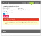 Sleep Log Error