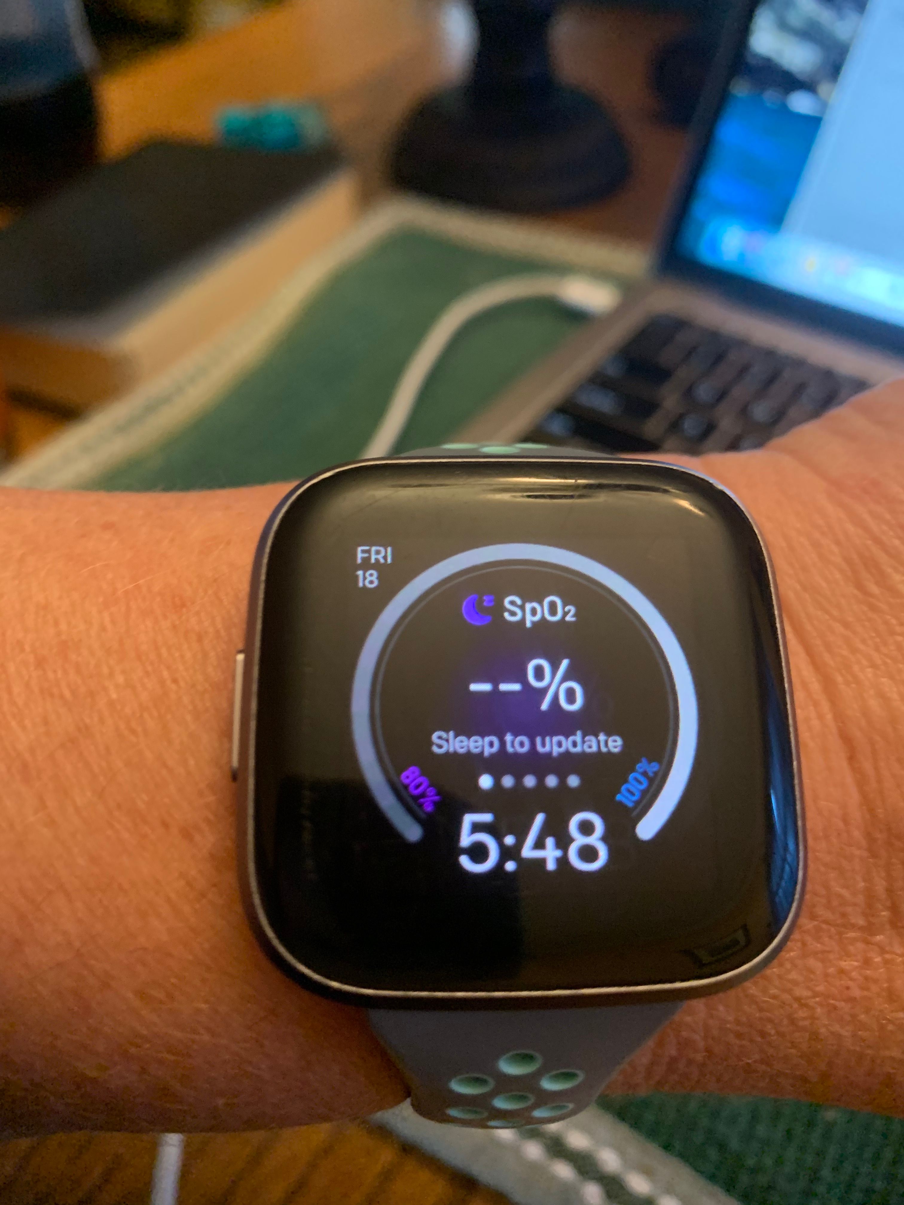 Fitbit store versa spo2