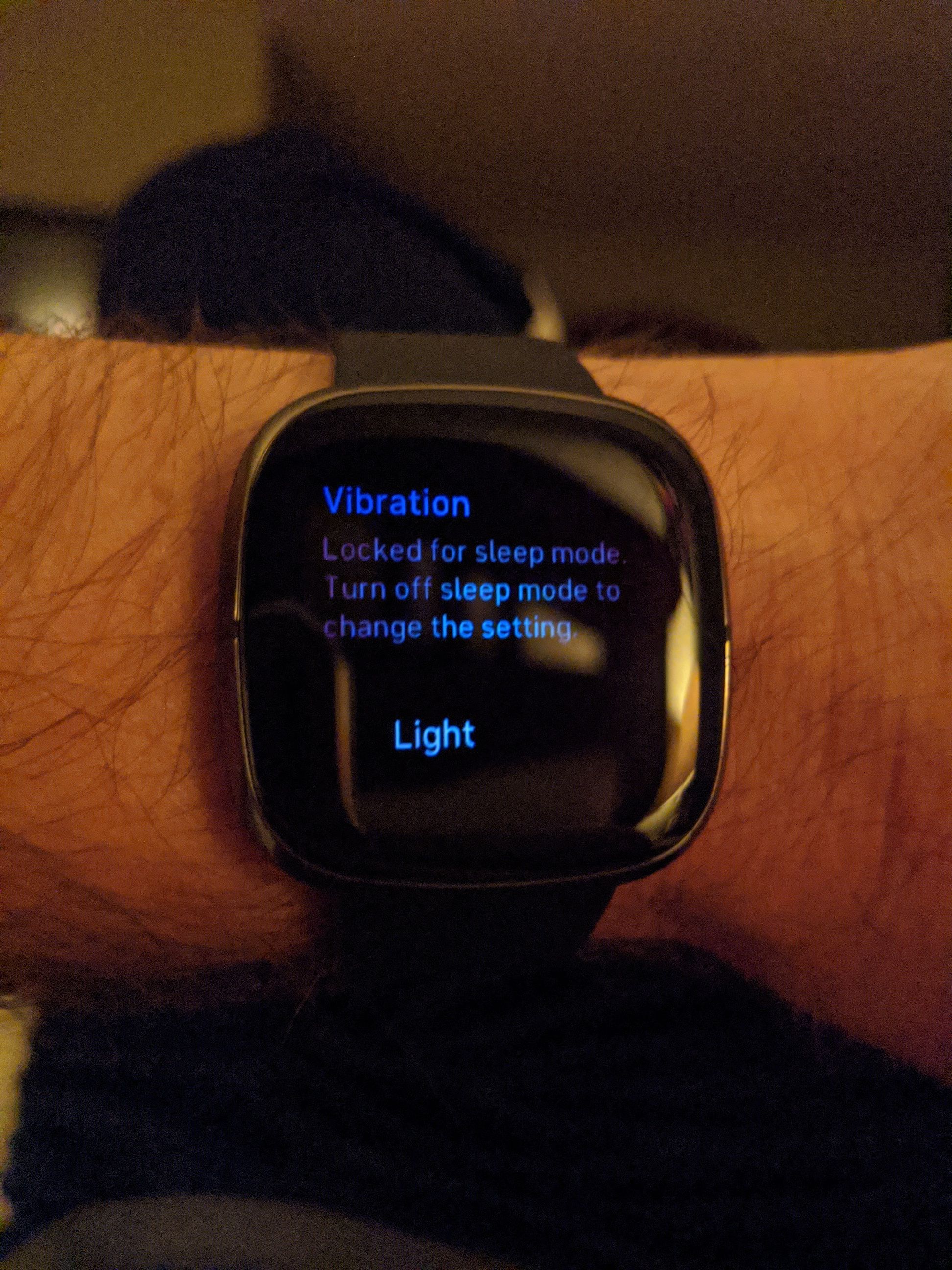 fitbit versa 2 vibration settings