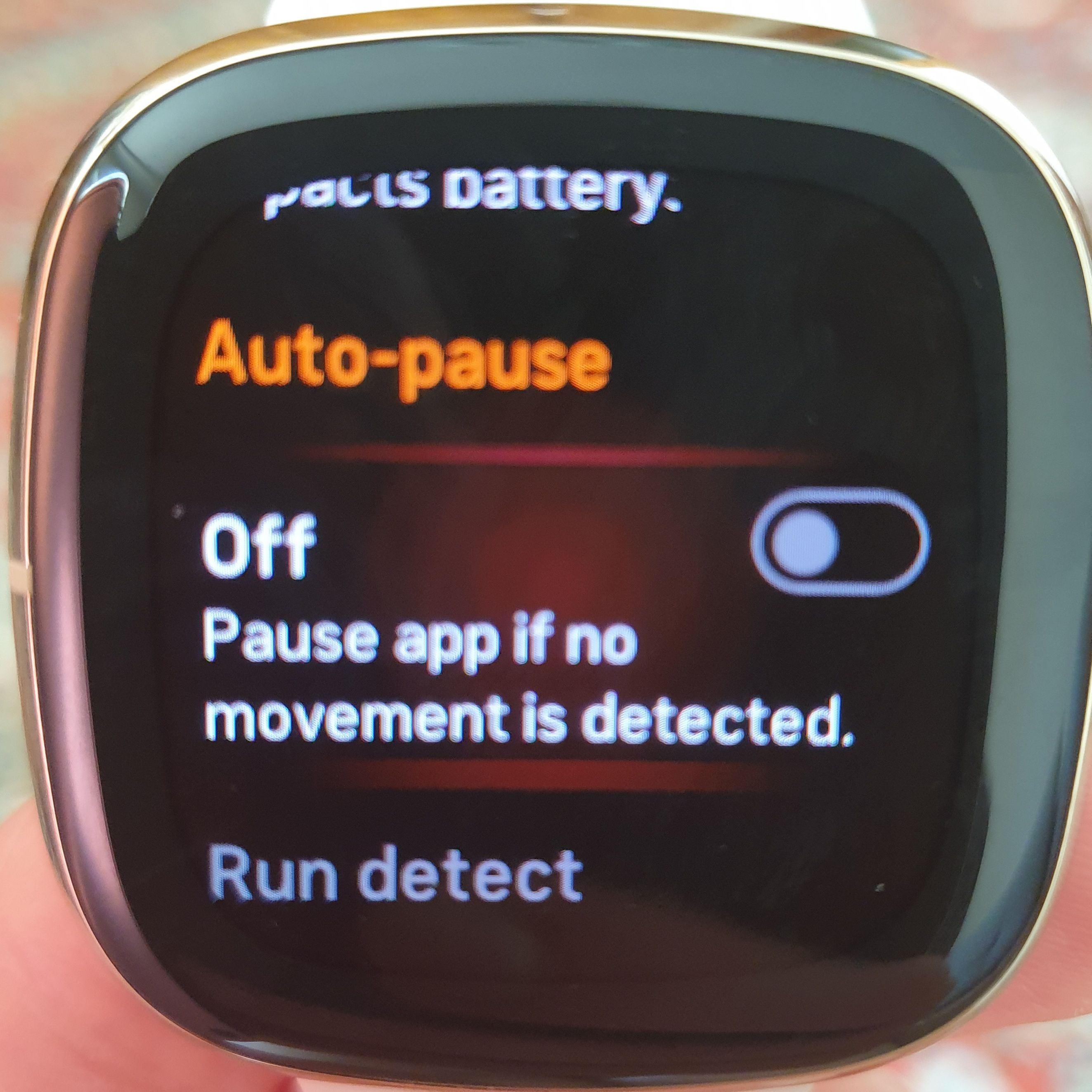 Fitbit hot sale run detect