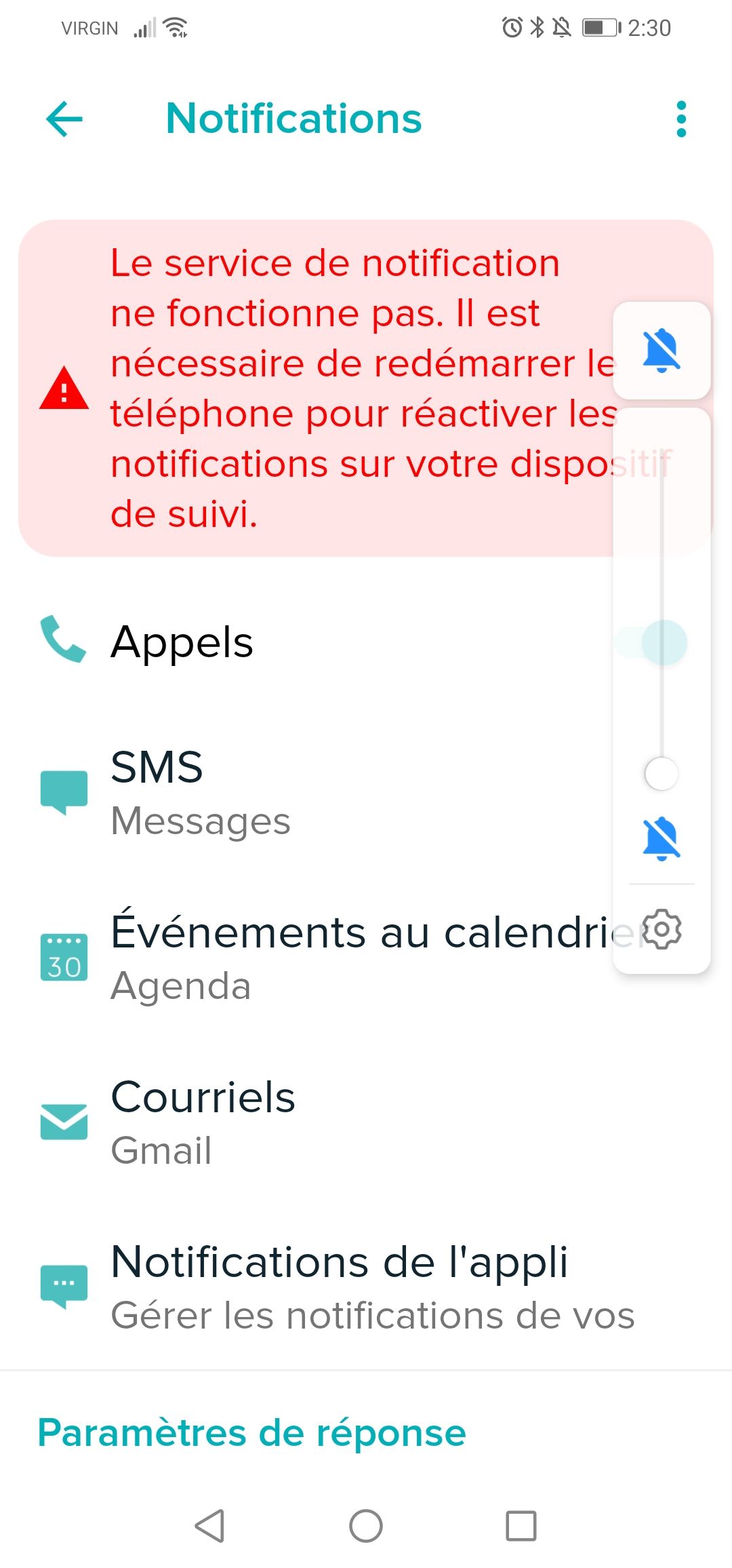 Le service de notification n'est pas activé - Page 2 - Fitbit Community